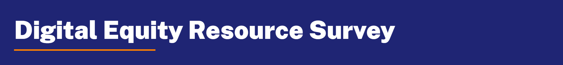 Digital Equity Resource Survey logo